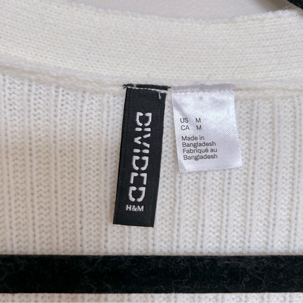 H&M White Knit Ribbed Sweater - Picture 6 of 6